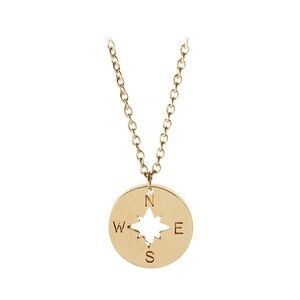 *ILARIA* Gold Compass Pendant Fashion Chain Necklace